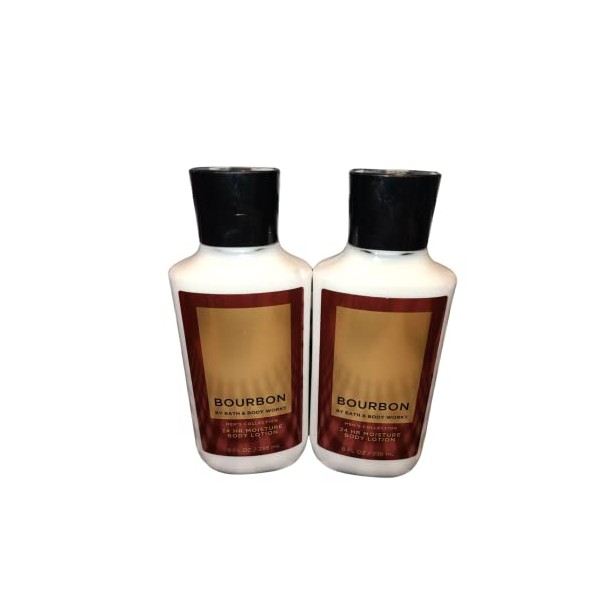Bath and Body Works Gift Set of 2 - 8 Ounce Lotion - (Bourbon)