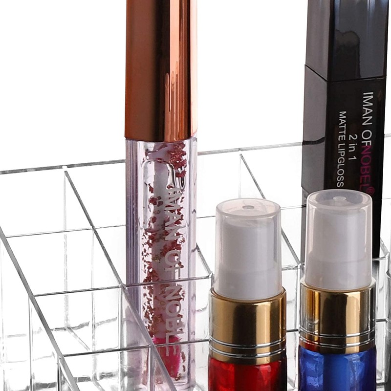 40 Grids Lipsticks Holder - Clear Acrylic Lipgloss Lipstick Organizer