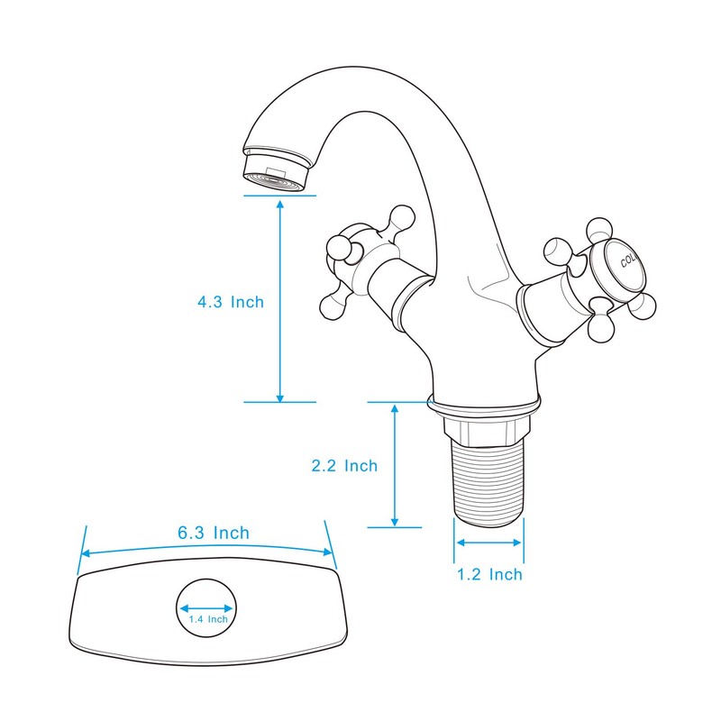 Aolemi Bathroom Sink Faucet Oil Rubbed Bronze Single Hole Double