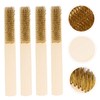 GLEAVI 4pcs Precision File Brush Multifunction Cleaning Tool Rust Removal