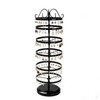SNBBGT 6 Tier Metal Rotating Earring Holder Organizer,Adjustable Hoop Storage