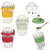 Reusable Yogurt Cups with Lids and Spoons, Perfect for Breakfast