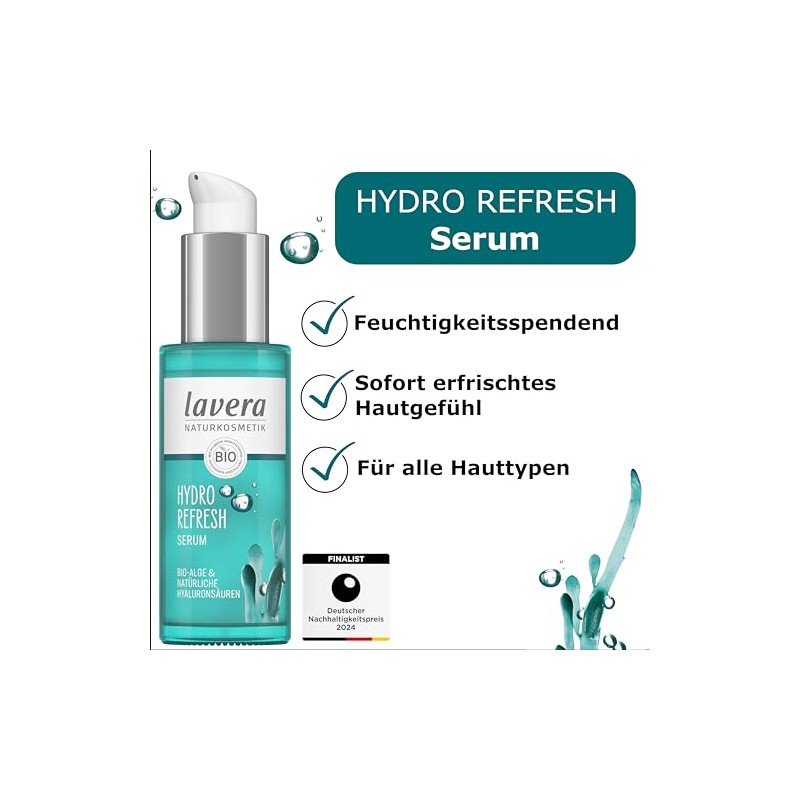 Lavera Hydro Sensation Serum with Organic Algae and Natural Hyaluronic