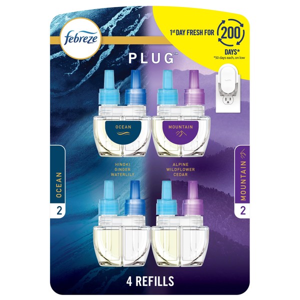 Febreze Febreze Plug In Air Freshener, Odor-Fighting Scented Oil Refill,