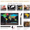 TRIPA TRIPS XL Scratch off World Map with All 233
