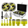 Tile Hole Saw Kit - Diamond Core Drill Bits Set