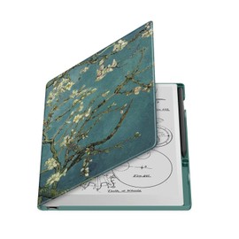 DINGGUAGUA Case for Remarkable Paper Pro 11.8 inch (2024 Released) with Pen Holder Hard Back Shell Slim Lightweight Folio Cover,Blossom Folio