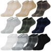 Sophproton Men's Ankle Socks, 10 Pair Set, Sweat Absorbent, Quick