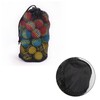Auto-plaza 3Pcs Nylon Golf Ball Bag Drawstring Mesh Pouch, Stores