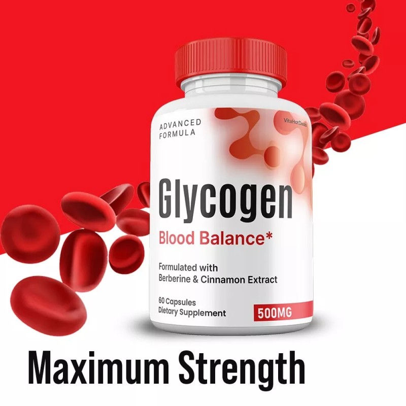Glycogen Blood Balance Capsules , Max Strength, Glycogen Pills (5