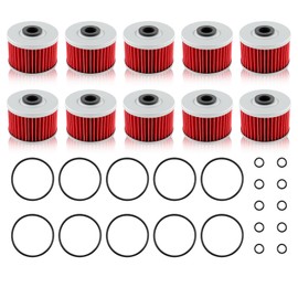 Carbhub 10pcs 400EX Oil Filter for Foreman 500 Rancher Pioneer Rubicon ATC250ES ATC350X TRX250 TRX300 TRX350 TRX400 TRX420 TRX450 TRX500 for 15412-HM5-A10, 24944, HF113, 15412-4MS-A10, 15410-KYJ-902
