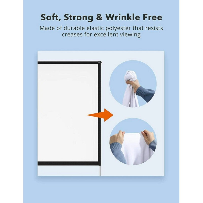 TaoTronics HP027 100" inch Projector Screen with Stand 16:9 HD