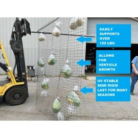 PAKGLOBAL STRONG Garden Plant Climbing Net Trellis Netting Support Fruits Vine Veggie Bean - 8' x 15'