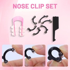 QOMJUFA 1 Satz Nose Shaper, Nose Shaper Lifter Clip,Nasenformer-Up-Lifting-Clip, Silikon Nasenbrücke Nasenklammer, Nose Lift Magic Clip Painless, Nasen Massagegeräte