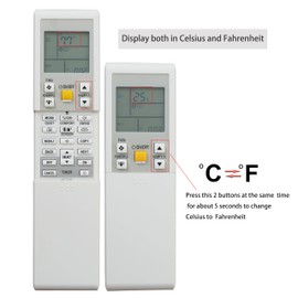 Universal Replacement Remote Control Compatible for Daikin ARC452A8 ARC452A9 ARC452A10 ARC452A11 ARC452A12 ARC452A13 ARC452A14 Air Conditioner