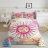 Sun and Moon Comforter Set Queen Stars Constellation Galaxy Bedding