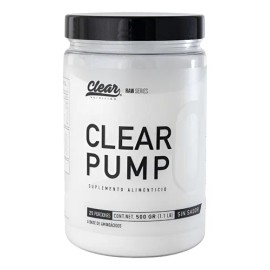 Clear Pump Preentreno Sin Sabor Sin Cafeina Sin Estimulantes Sin Sabor