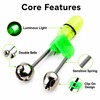 6-Piece Fishing Bite Alarm Bells with Luminous Night Light –