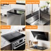 Stainless Steel Stove Gap Covers (2 Pack), Upgraded Version, Stove