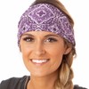 Hipsy Adjustable & Stretchy Lace Xflex Wide Headbands for Women