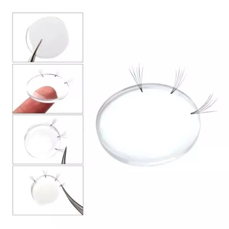 Nagaraku Goma Volumen Fácil Pestañas Transparente Suave Silicon