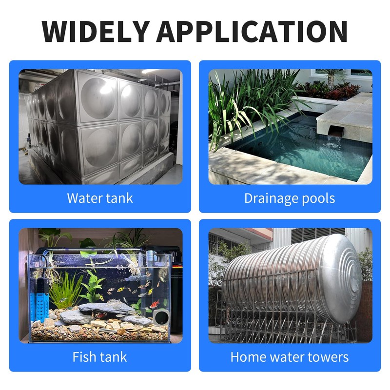 FOCMKEAS 2 Pcs Polypropylene Float Switch Water Level Sensor Water