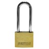 DEKTON DT70137 40MM Long Shackle Titanium Plated Iron Padlock, Bronze
