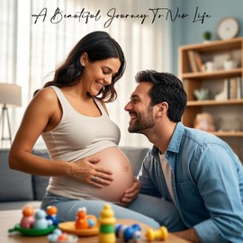 NAN ZAI NAN FANG Gift for Expecting Parents Mother to be Gifts Ideal Resin Sculpted Hand Painted Figurine Pregnant Wife Gifts from Husband Best Gifts for New Moms and Dads