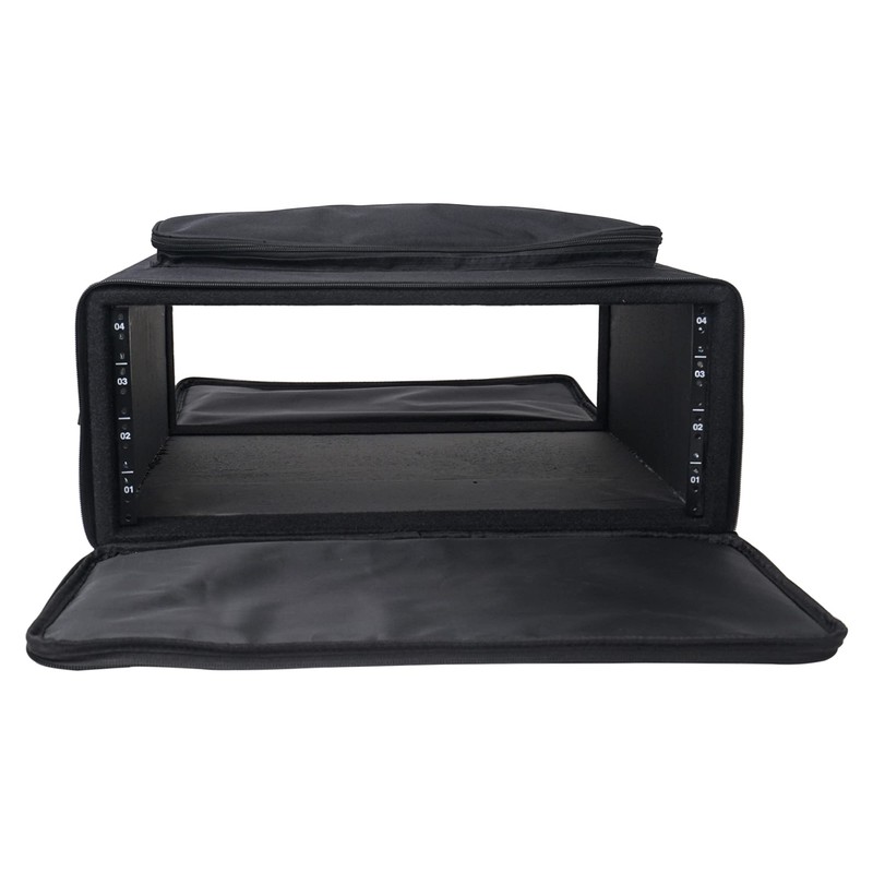 Sound Town Portable 4U Rack Bag, Soft Rack Case with