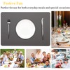 Abuzhen Placemats Set of 6, Faux Leather Place Mats with