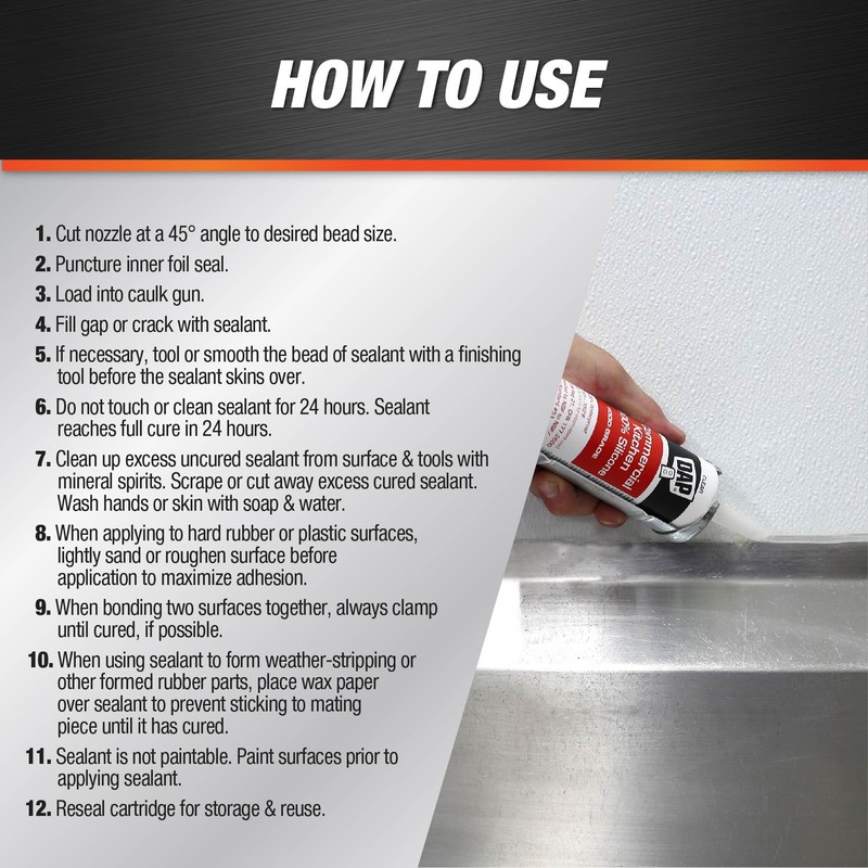 Sealant, 9.8 oz, Stainless Steel