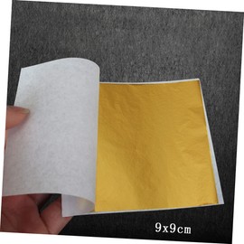 DOITOOL 200 Sheets Imitation Gold Leaf Foil Paper for Manicure Arts Crafts Gilding and Decoration Delicate and Easy to Handle