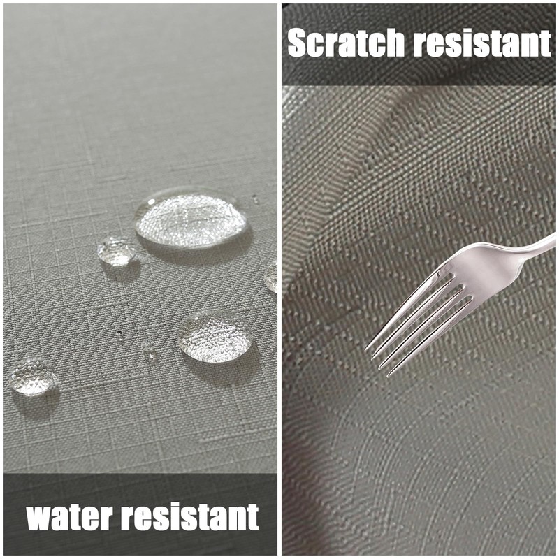 meioro Wipe Clean Tablecloth Waterproof Table Cloth, Rectangle Water Resistant
