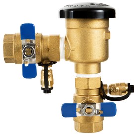 3/4" Pressure Vacuum Breaker Assembly, Solid Brass Backflow Preventer,Max 400 PSI,Back flow Preventer Valve for Lawn Irrigation System, Garden Sprinkler, Commercial Water Supply Systems