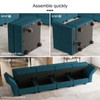 Belffin Fabric Modular Storage Ottoman Reversible Chaise Module Couch Convertible