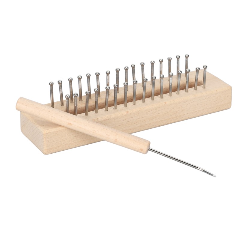 Wooden Knitting Loom with Loom Hook Wooden Knitting Loom Set