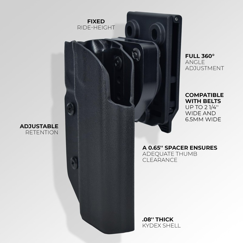 OWB Quick Release IDPA Holster fits Stealth Arms 1911 Platypus