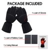 Winter Heated Gloves Waterproof Electric Thermal Glove Non Slip and