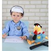 DolliBu Rooster Police Officer Plush Toy - Soft Yellow Rooster