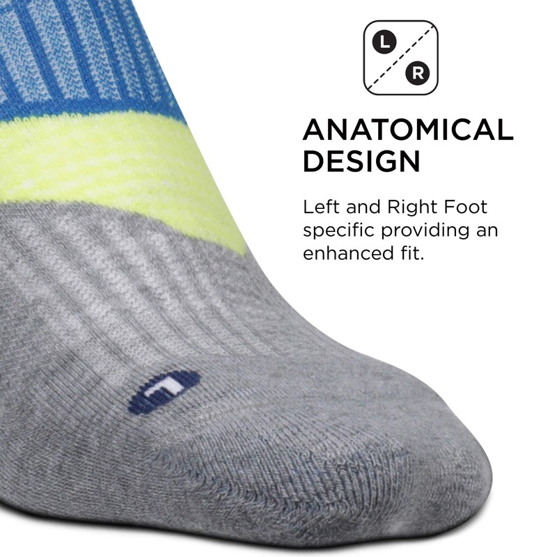 Feetures Elite Max Cushion No-Show Tab Unisex Running Socks, Summer