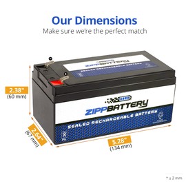 12V 3.5AH Sealed Lead Acid (SLA) Battery for Rhino 3-12 AGM