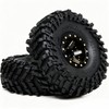 HOBBYSOUL Brass RC 1.0 wheels and tires 70mm Tall, Soft