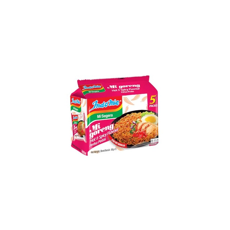 Indomie Foods Mi Goreng Instant Noodles, Halal Certified (Original Flavor,