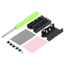 PATIKIL M.2 2242 Nvme SSD Heatsink Kit 34x22x6.7mm, Laptop Memory Heatsink Copper Cooling Thermal Pad Radiator Cooler for Laptop, Copper Tone