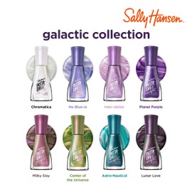 Sally Hansen Insta-Dri Galactic, Lunar Love, Quick Dry, Long Lasting, Semi Opaque, Shimmery Purple Nail Polish