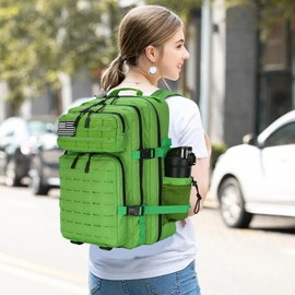 W WINTMING Military Tactical Backpack 45L/25L 3 Day Assault Pack Molle Daypack Hiking Backpack for Men and Women