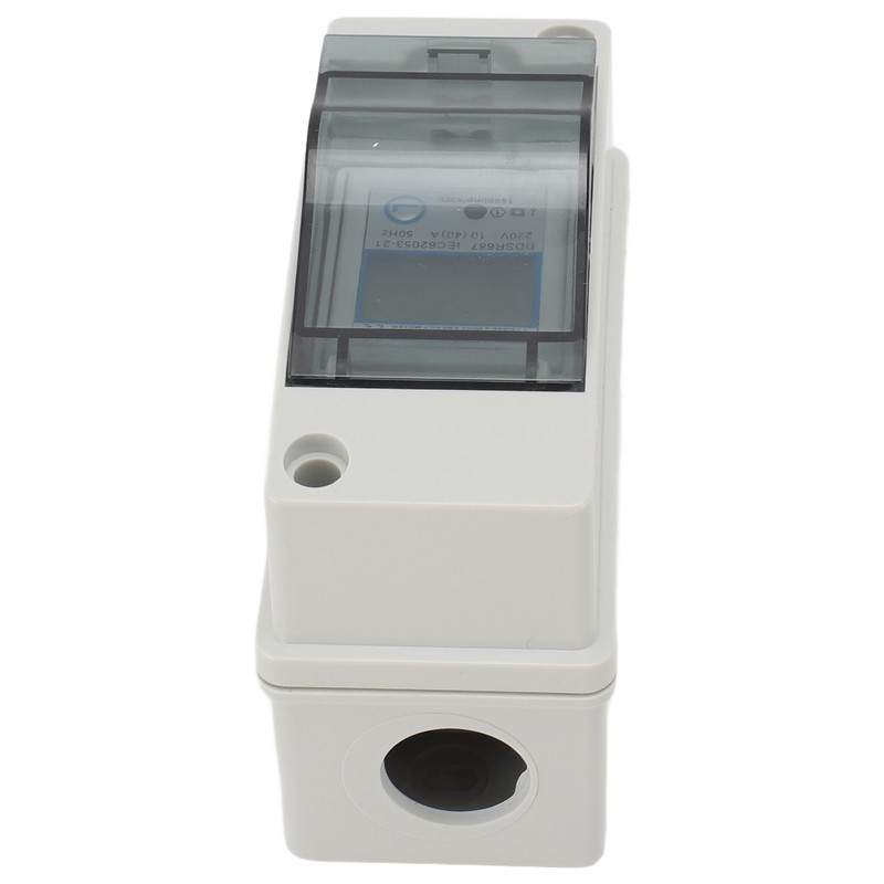 Single Phase Energy Meter LCD Backlit Display 35mm DIN Rail