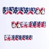 BFY 4th of July Press on Nails Medium Square Fake
