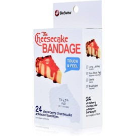 BioSwiss Novelty Bandages Self-Adhesive Funny First Aid, Novelty Gag Gift (24pc)