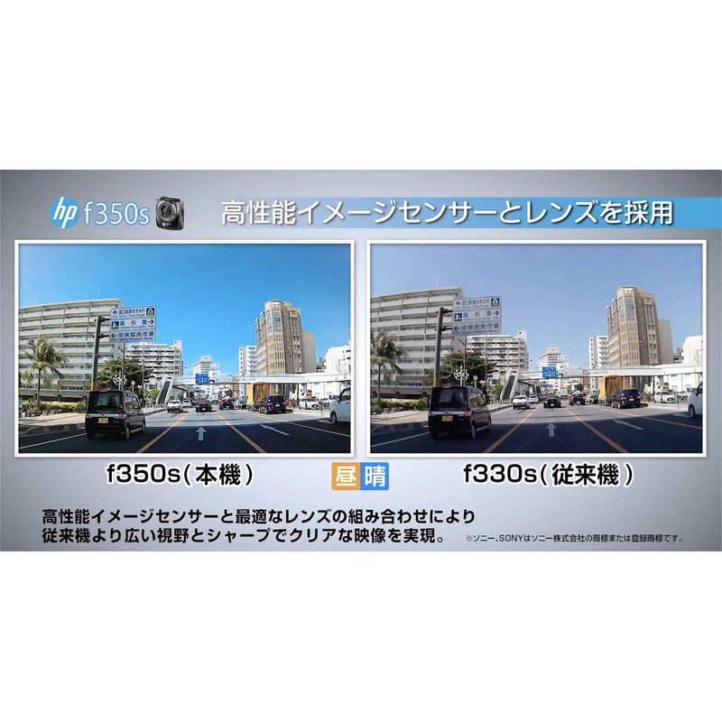 Hewlett Packard (hp) 2 Megapixel Dash Camera, F350s Full HD,